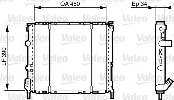 Imagine Radiator, racire motor VALEO 732474