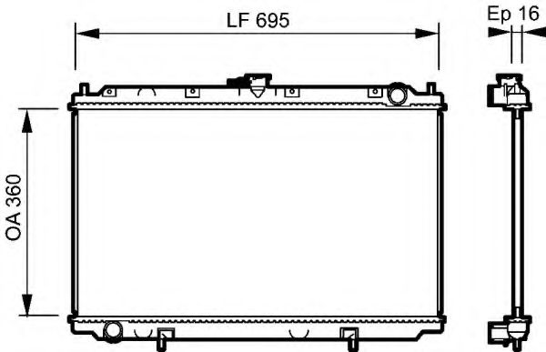 Imagine Radiator, racire motor VALEO 732528