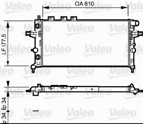 Imagine Radiator, racire motor VALEO 732548