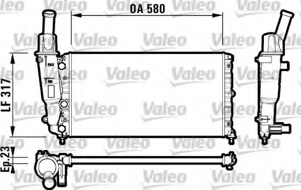 Imagine Radiator, racire motor VALEO 732705