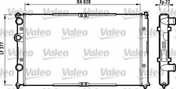 Imagine Radiator, racire motor VALEO 732710