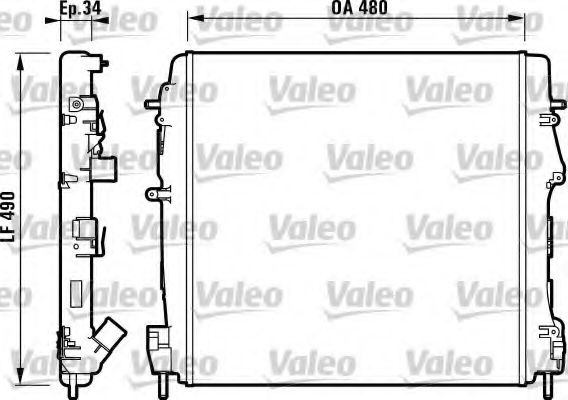 Imagine Radiator, racire motor VALEO 732717