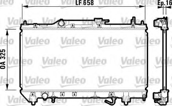 Imagine Radiator, racire motor VALEO 732753