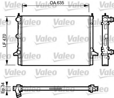 Imagine Radiator, racire motor VALEO 732791