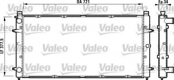 Imagine Radiator, racire motor VALEO 732845