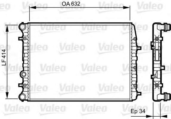 Imagine Radiator, racire motor VALEO 732864