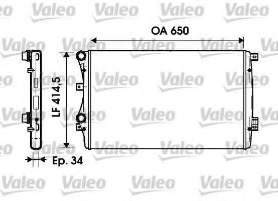 Imagine Radiator, racire motor VALEO 732872