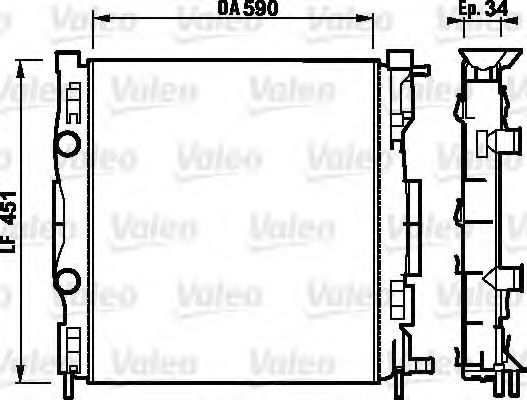 Imagine Radiator, racire motor VALEO 732874