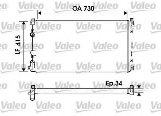 Imagine Radiator, racire motor VALEO 732918