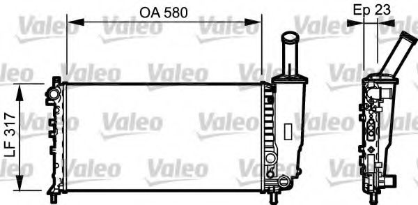 Imagine Radiator, racire motor VALEO 732923