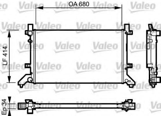 Imagine Radiator, racire motor VALEO 732952