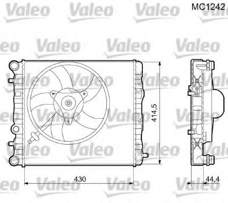 Imagine Radiator, racire motor VALEO 733062