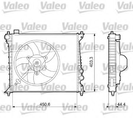 Imagine Radiator, racire motor VALEO 733074