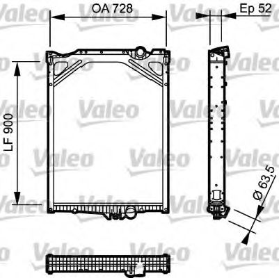 Imagine Radiator, racire motor VALEO 733504