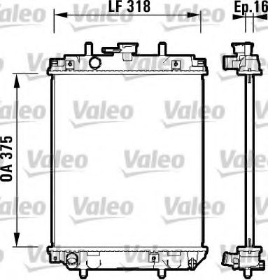 Imagine Radiator, racire motor VALEO 734105