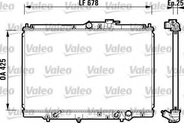 Imagine Radiator, racire motor VALEO 734112