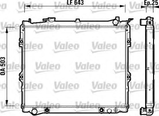 Imagine Radiator, racire motor VALEO 734118