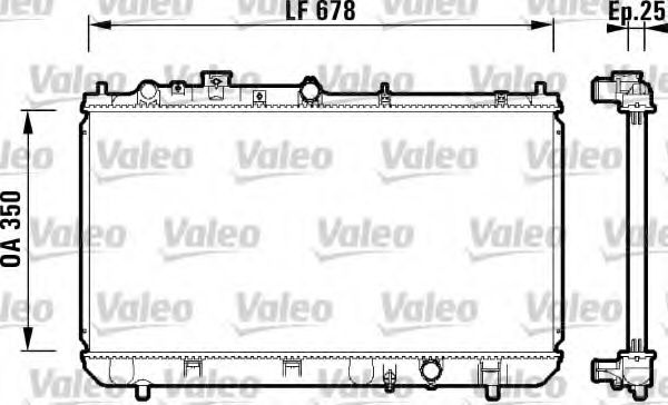 Imagine Radiator, racire motor VALEO 734122