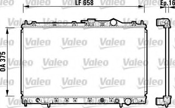 Imagine Radiator, racire motor VALEO 734136