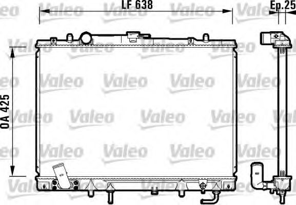 Imagine Radiator, racire motor VALEO 734144