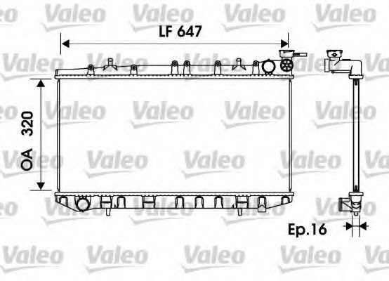 Imagine Radiator, racire motor VALEO 734151