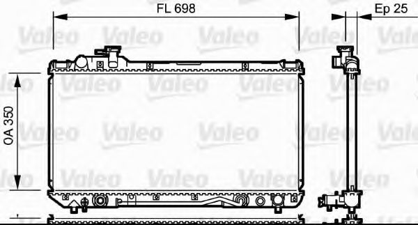 Imagine Radiator, racire motor VALEO 734172