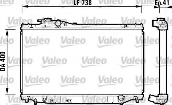 Imagine Radiator, racire motor VALEO 734174