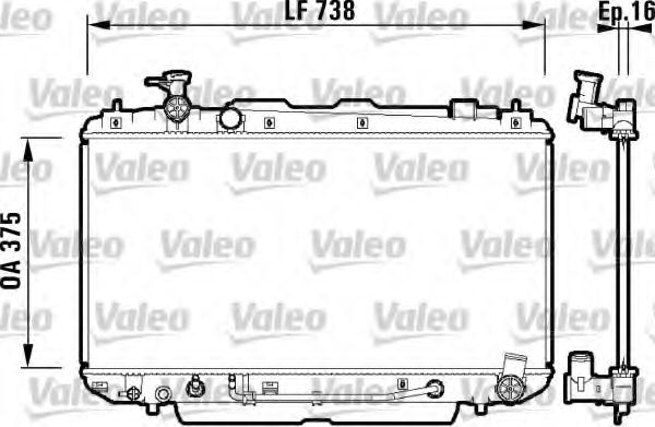 Imagine Radiator, racire motor VALEO 734183