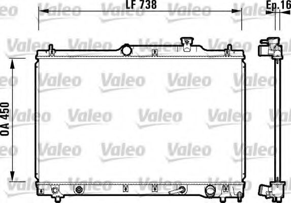 Imagine Radiator, racire motor VALEO 734201