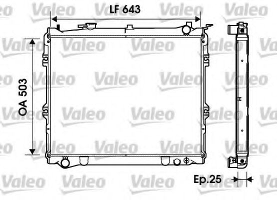 Imagine Radiator, racire motor VALEO 734207