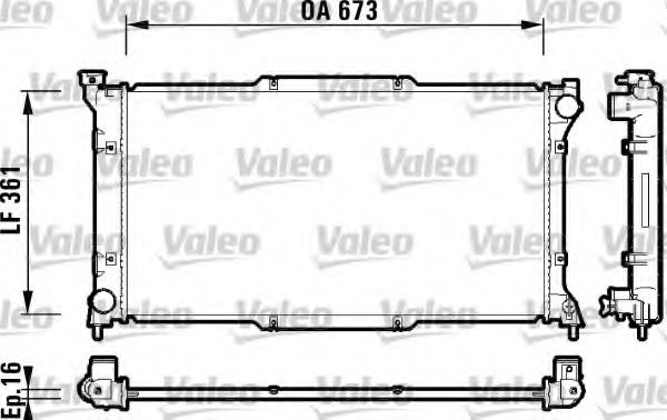 Imagine Radiator, racire motor VALEO 734212