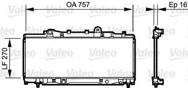 Imagine Radiator, racire motor VALEO 734219