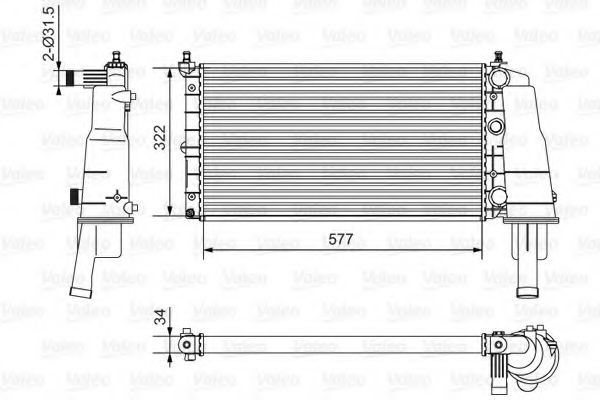 Imagine Radiator, racire motor VALEO 734236