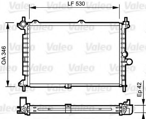 Imagine Radiator, racire motor VALEO 734242