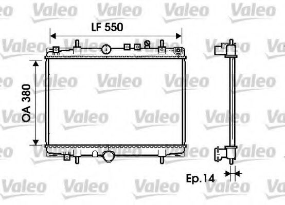 Imagine Radiator, racire motor VALEO 734278