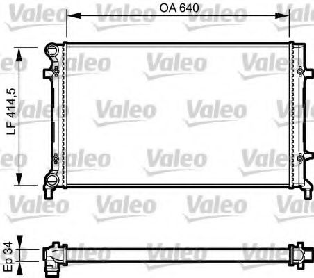 Imagine Radiator, racire motor VALEO 734335