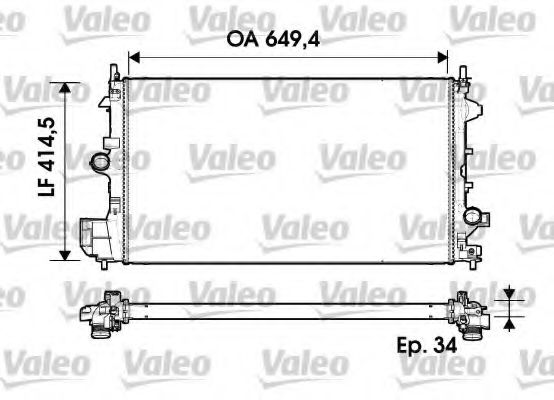 Imagine Radiator, racire motor VALEO 734339