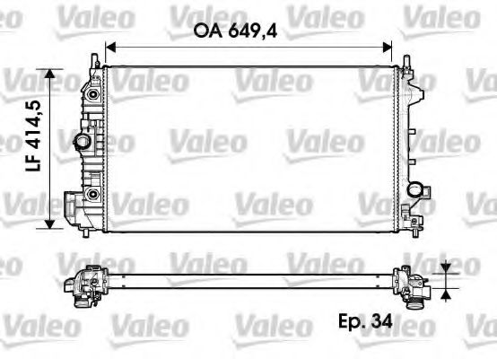 Imagine Radiator, racire motor VALEO 734345