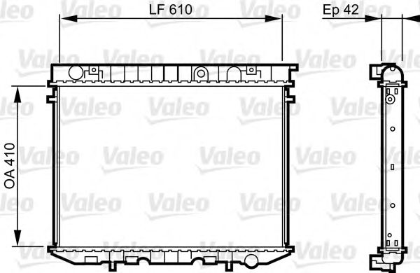 Imagine Radiator, racire motor VALEO 734353