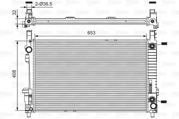 Imagine Radiator, racire motor VALEO 734378