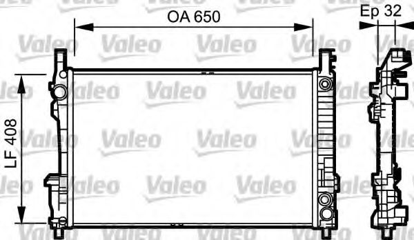 Imagine Radiator, racire motor VALEO 734379