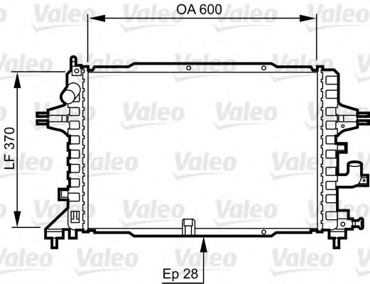 Imagine Radiator, racire motor VALEO 734380