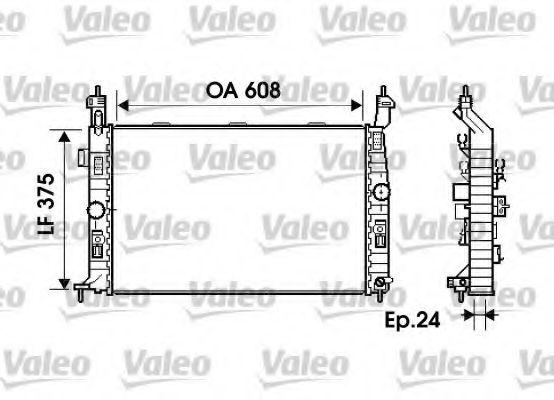 Imagine Radiator, racire motor VALEO 734384