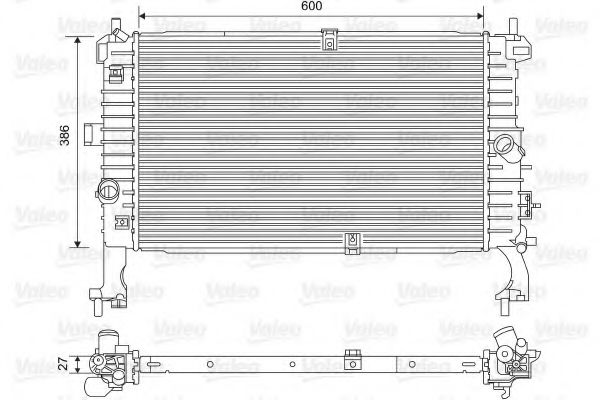 Imagine Radiator, racire motor VALEO 734386