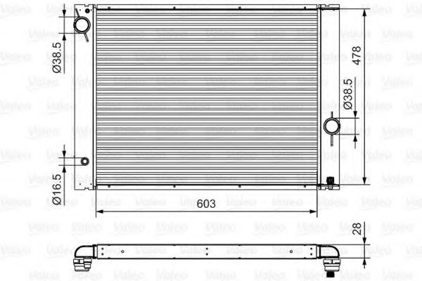 Imagine Radiator, racire motor VALEO 734396