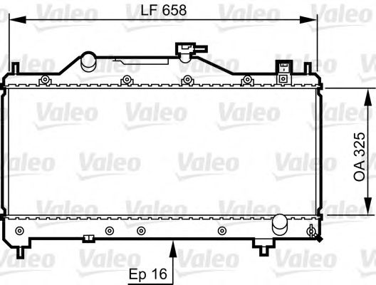 Imagine Radiator, racire motor VALEO 734401