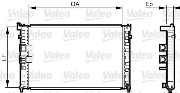 Imagine Radiator, racire motor VALEO 734411