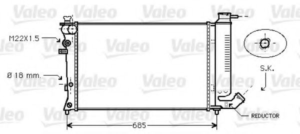 Imagine Radiator, racire motor VALEO 734445