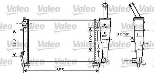 Imagine Radiator, racire motor VALEO 734458