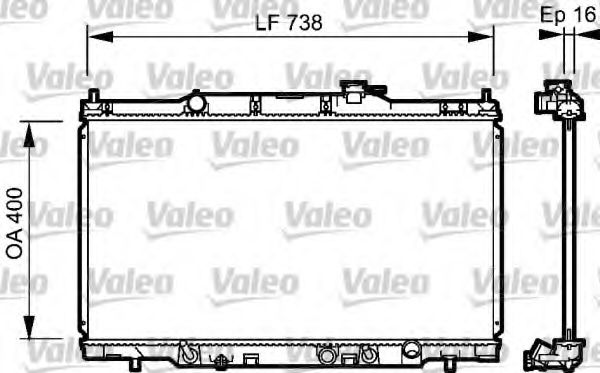 Imagine Radiator, racire motor VALEO 734477